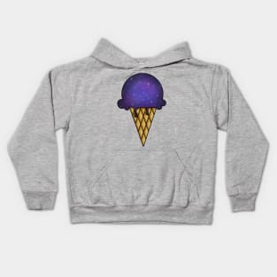 Galaxy Ice Cream - Purple Kids Hoodie